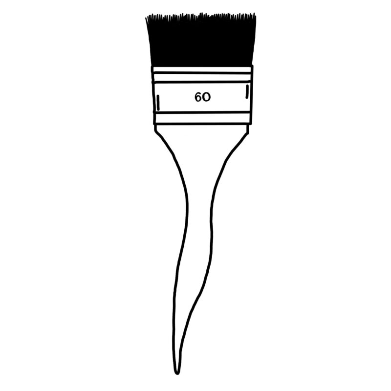 Brosse à coloration pour cheveux