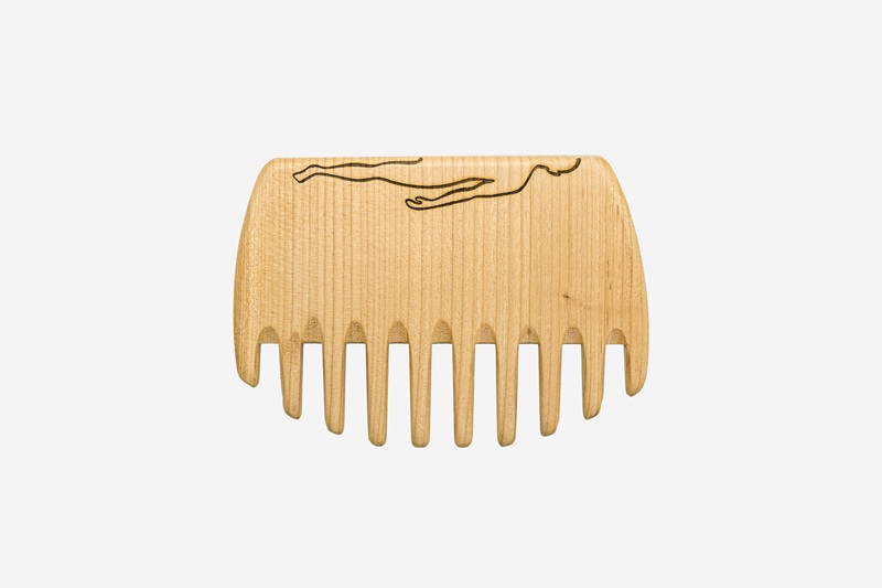 Fascia massage comb, cherry, 14.5cm