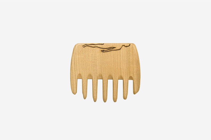 Peigne de massage des fascias, cerise, 10,5 cm