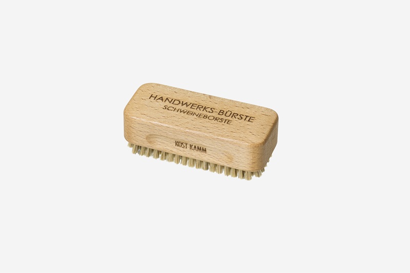 hand/nailbrush, beech, pig bristle, 10,5cm