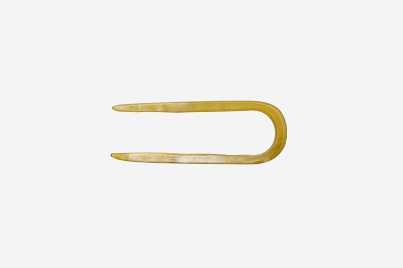 Hairpin, 2-pronged, horn, 11cm